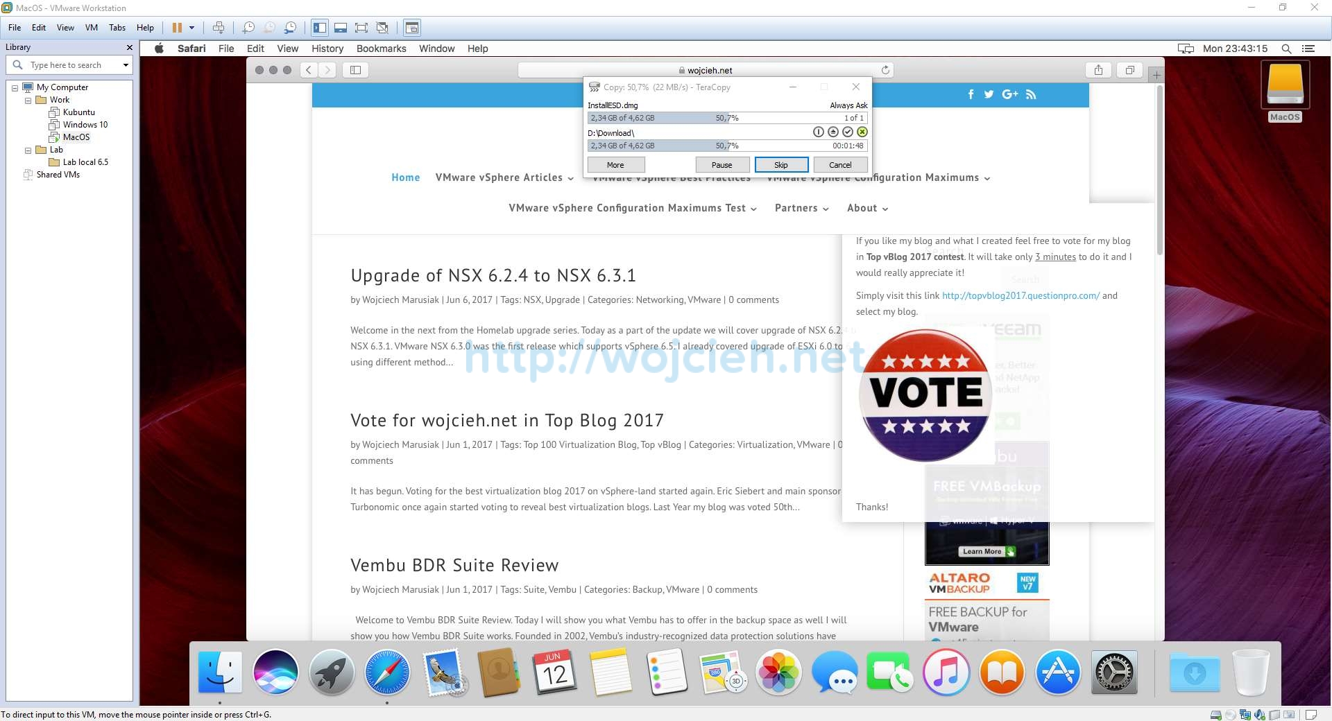 Vmware workstation for mac os free download windows 7